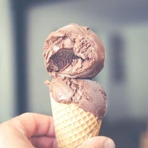 チョコレート味のアイスクリーム