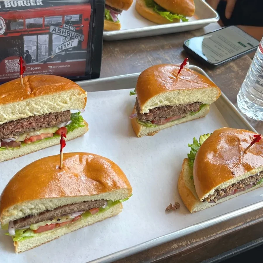 ハンバーガーの試食イベント