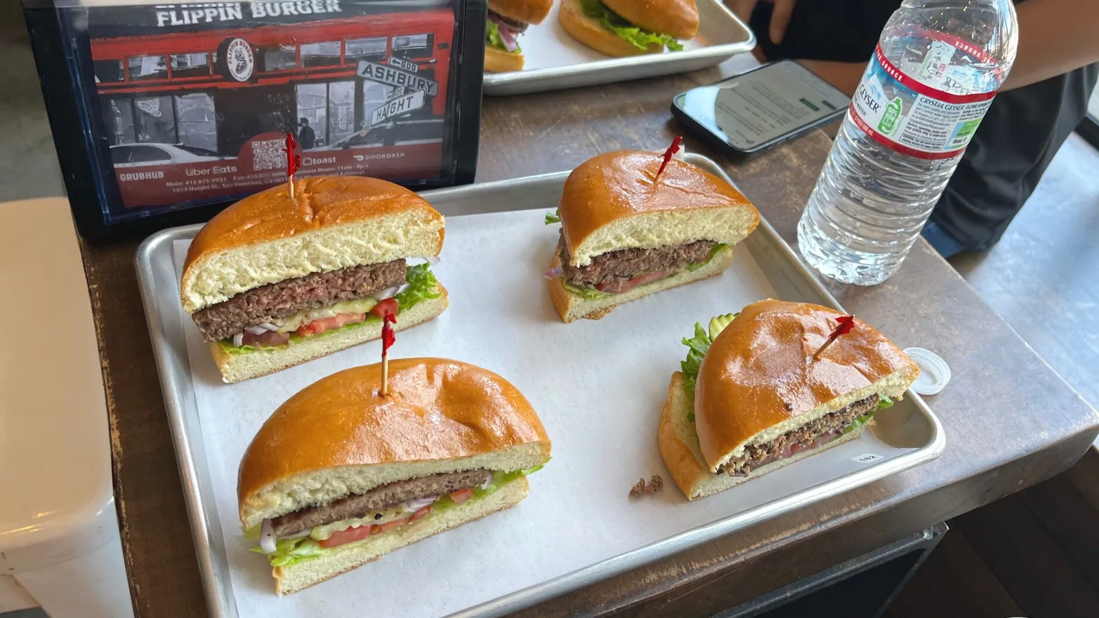ハンバーガーの試食イベント