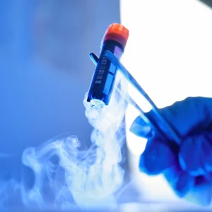 培養細胞を取り出す様子