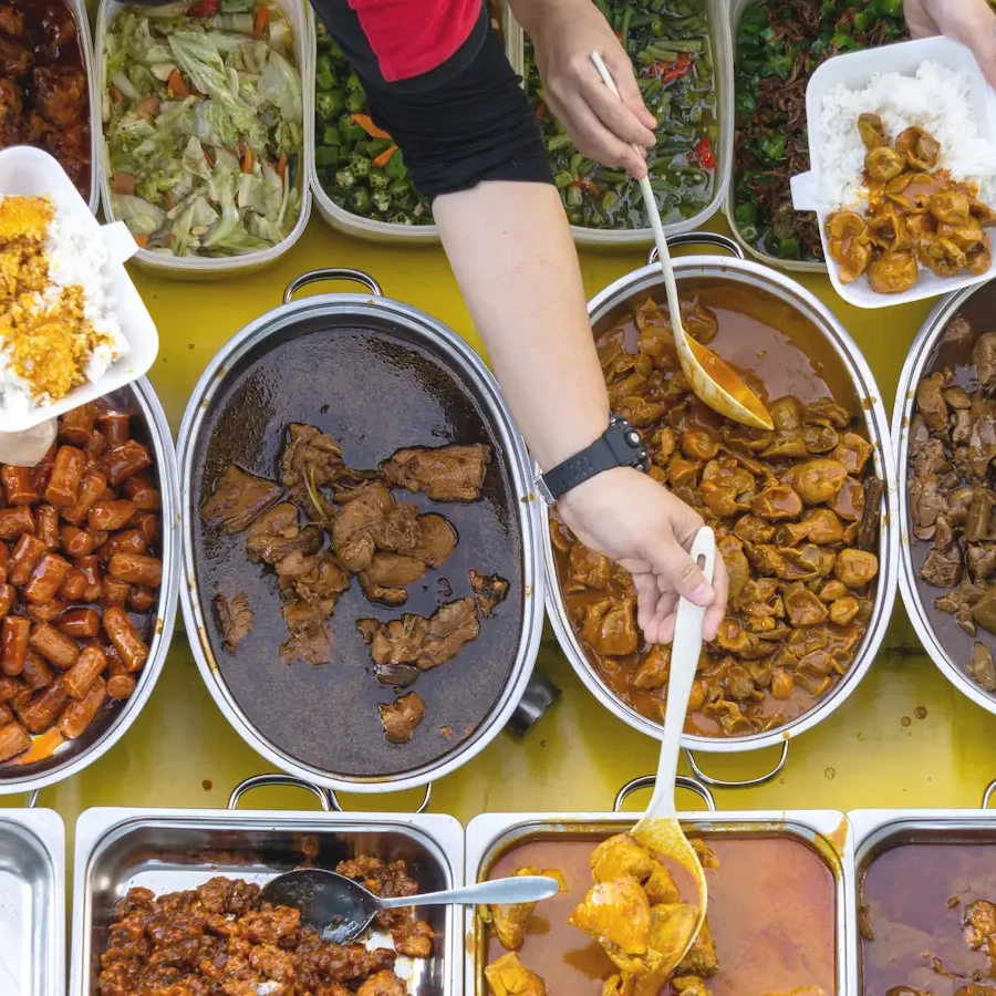 マレーシアの食堂