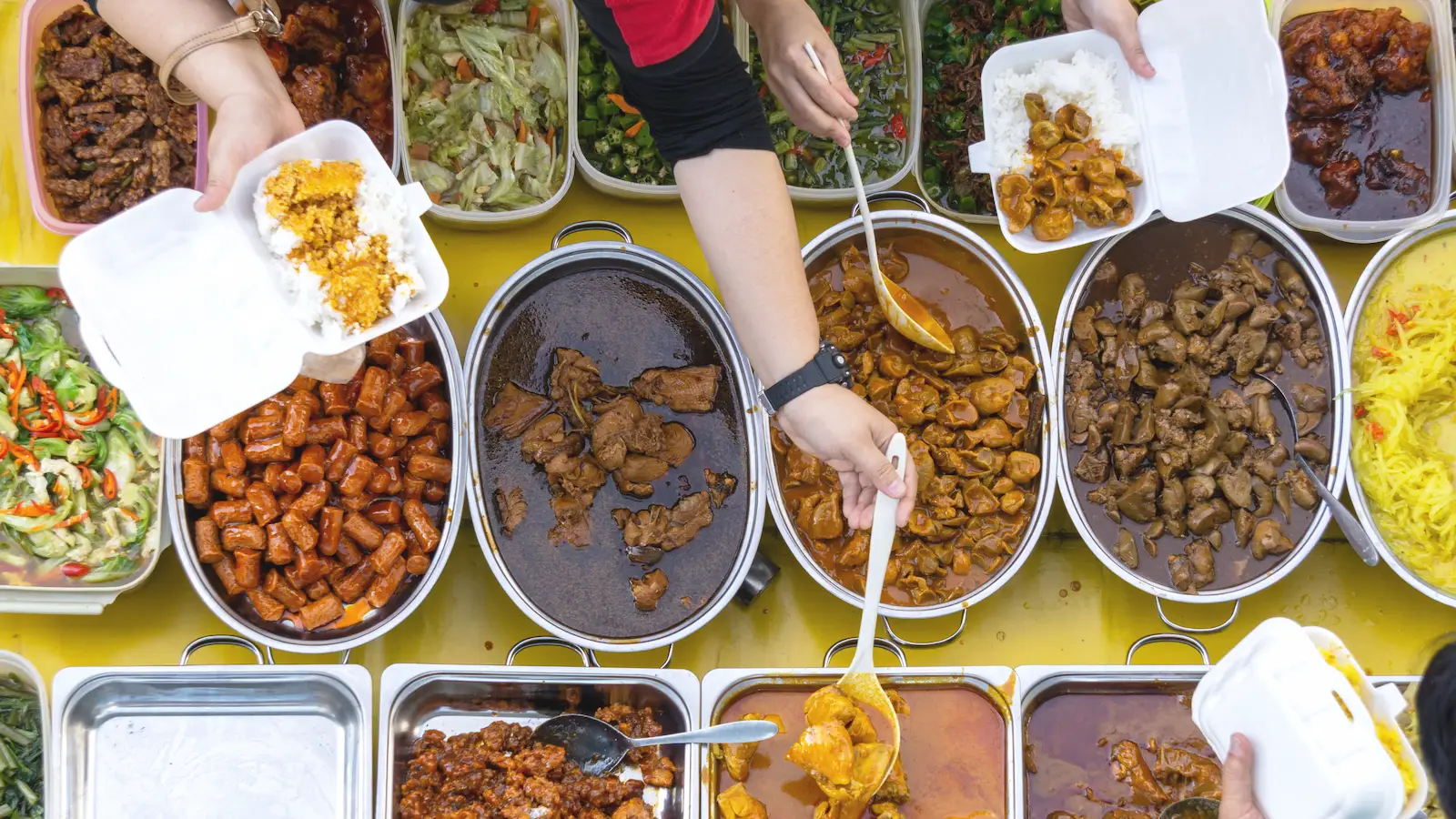 マレーシアの食堂
