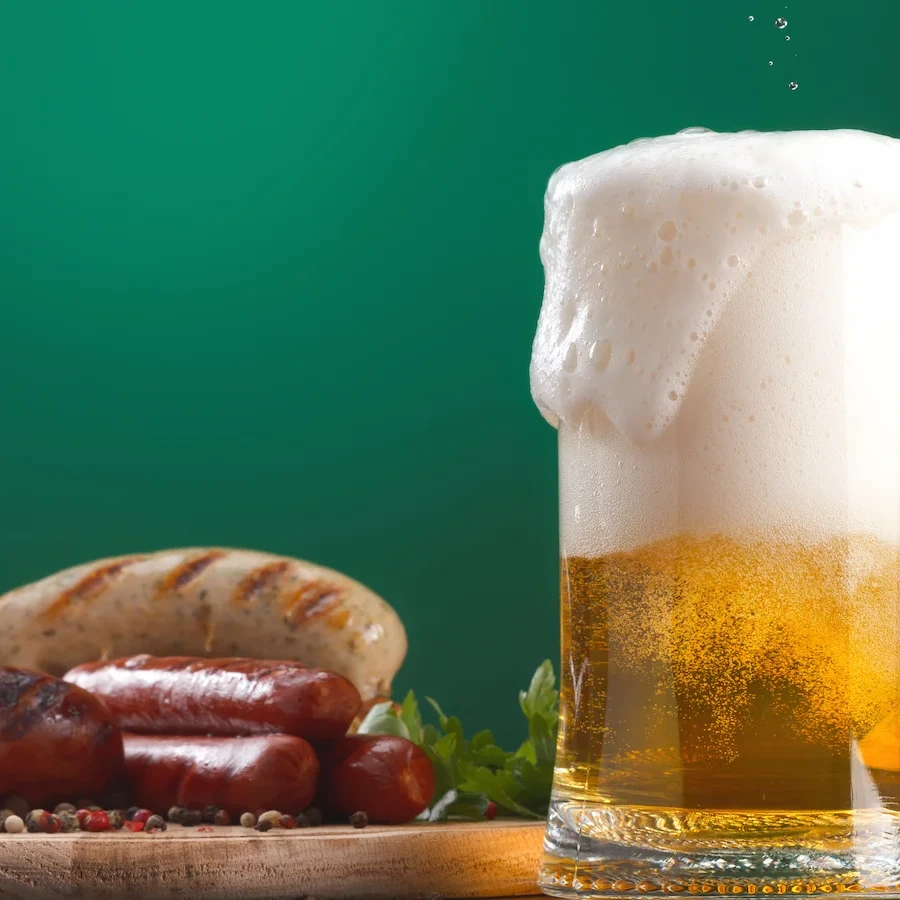 ビールとソーセージ