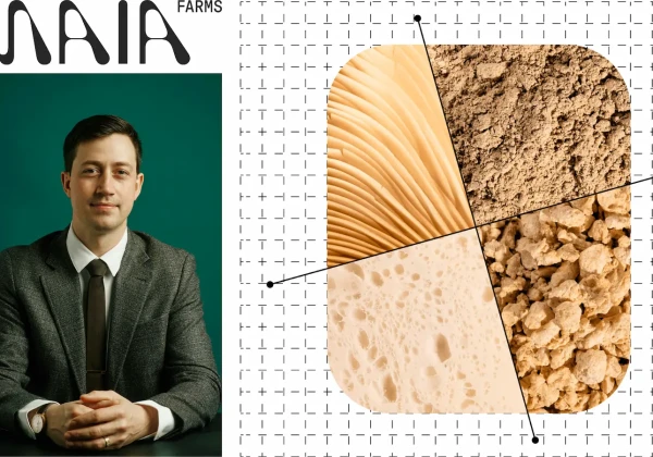 Maia Farmsのロゴと創業者