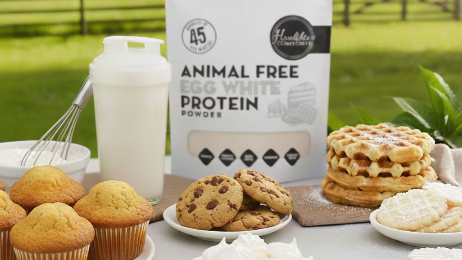 卵白パウダーと焼き菓子