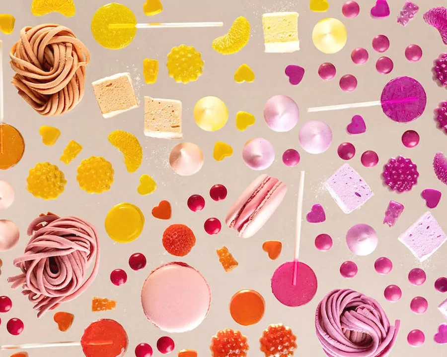 カラフルなお菓子