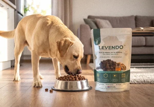ドッグフードを食べる犬